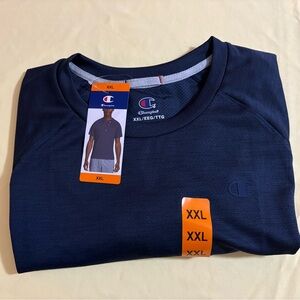 Champion Men's Crewneck Short Sleeve Classic Tee, Dark Blue, Size XXL, “NWT”